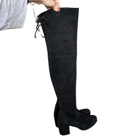STUART WEITZMAN Landmark Over-the-Knee Suede Boots Size 7.5 - Picture 4 of 13